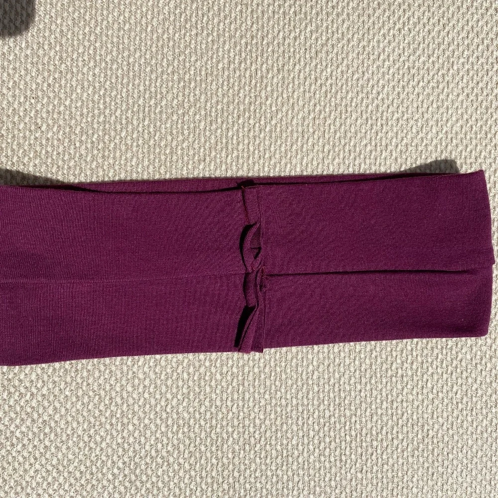 headband Lacrosse stretch cotton burgundy white